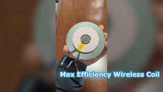 De combinatie van een dubbellaagse spoel van 90 mm en magnetische afscherming maximaliseert direct de efficiëntie.