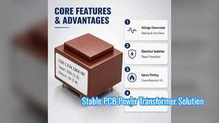 Efficiënte PCB-gemonteerde isolatietransformatoroplossing