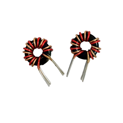 kopen T8*4*3 Magnetische ringinductor 8UH Rood koper dubbeldraad Winding Power Filter online vervaardiging