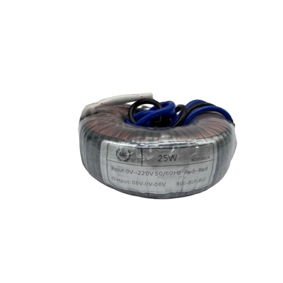 kopen 25W Eenfasige Ringkerntransformator 0-220V naar 06V-0-06V Voeding online vervaardiging