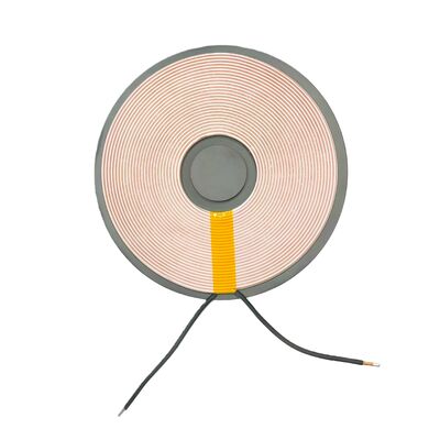 kopen Op maat gemaakte dubbellagerspoel met 90 mm diameter, hoge kracht 30W draadloze laadbuis voor slimme apparaten online vervaardiging