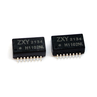 100 / 1000 basis-t Enig Haven Laag Profiel Ethernet Lan Transformer 24PIN SMD