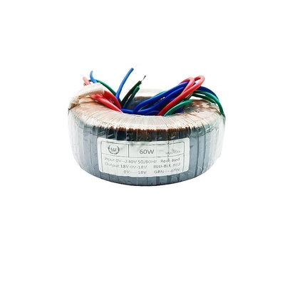 Custom 60W lage frequentie transformator Toroïdale transformator 110V 220V 230V tot 12V 15V 18V Voor audioversterkers