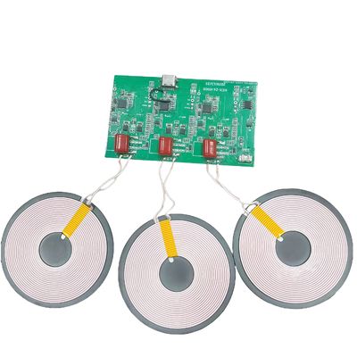 Multi-Device Wireless Charger Coil 3-Coil 15W Fast Charging Pad voor 3 telefoons tegelijk